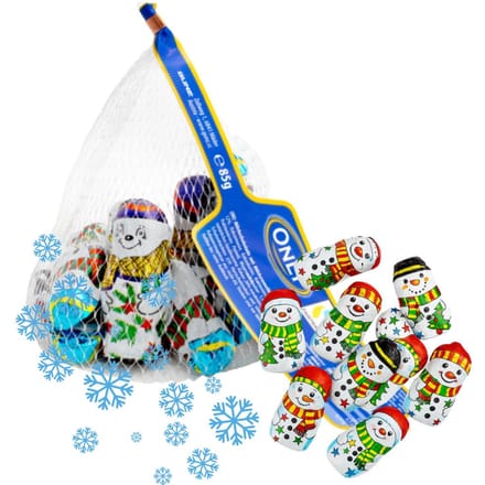 Alleen Chocolade Sneeuwmannen Kerst 85g