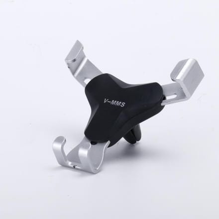 Syrinx Gravity Bracket Air Vent Mount Autohouder Mobiele Telefoonstandaard zilver