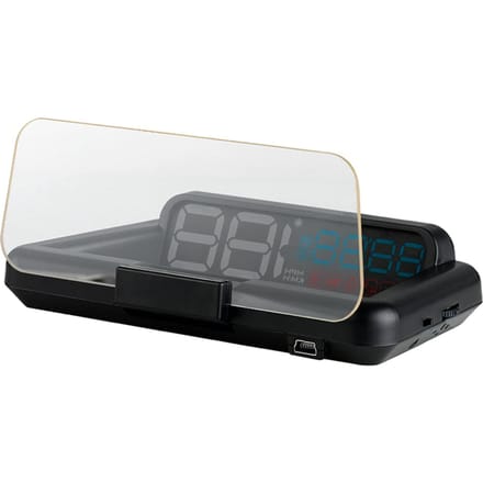 Auto HUD Display, HUD Head Up Display Snelheidsmeter Auto Veilige Rijcomputer Snelheid zwart