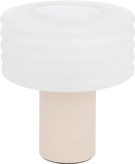 Sculpturale designlamp van gezandstraald glas en steengoed ASTI
