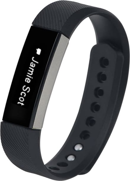 watchbands-shop.nl Siliconen bandje - Fitbit Alta (HR) - Zwart - Large