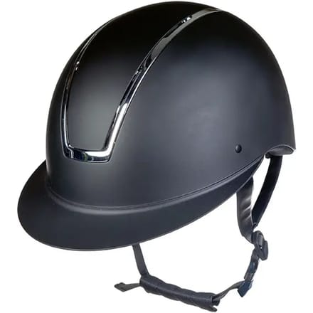 cap veiligheidshelm Lady shield zwart / zilver maat M (55 - 57 cm)