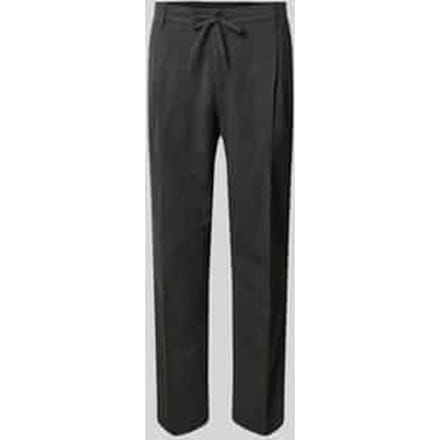 Tapered stoffen broek met viscose model 'LEROY'