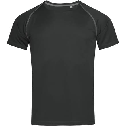 Stedman Active 140 Team Raglan T-Shirt S8030 - BLACK OPAL - S