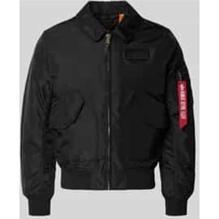 Regular fit bomberjack met Logopatch