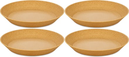 Diep Bord, 24 cm, Set van 4, Organic, Houtvezels - Koziol | Connect Plate