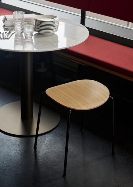 &Tradition Paviljoen barkruk AV38 & AV37 - eiken gelakt - Sitzhöhe 79 cm