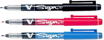 Pilot - V-sign set van 3 stuks