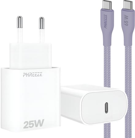 25w power adapter met usb C kabel 1m voor super fast charging s25 s24 s23 s22 s21 s10 a56 a55