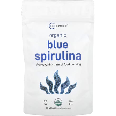 Micro-ingrédients, Spiruline bleue biologique, 2 oz (60 g)