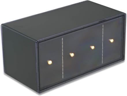 Solar LED wandlamp Atlas - Up&Down – Zwart – Extra warm wit