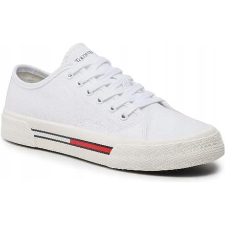 Tommy Jeans Dames Sneakers Wit Veters Met Logo 38 3F6G1* Eu38 3_6 Tna