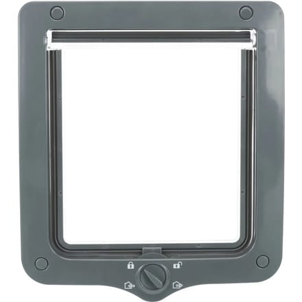 Trixie - 4-Weg Kattenluik - XL - Met Tunnel - Grijs - 28X24 cm