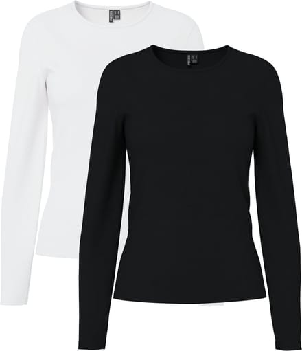 Pieces Top met lange mouwen PCAMELIA 2-PACK