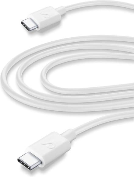 Cellularline - Datakabel, usb-c to usb-c (3 m), wit