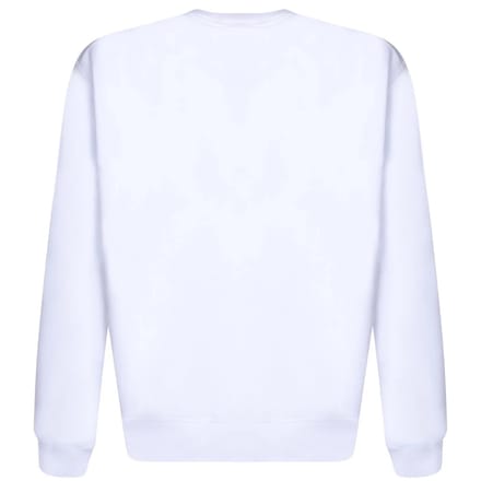 Dsquared2 klein bloklogo wit sweatshirt