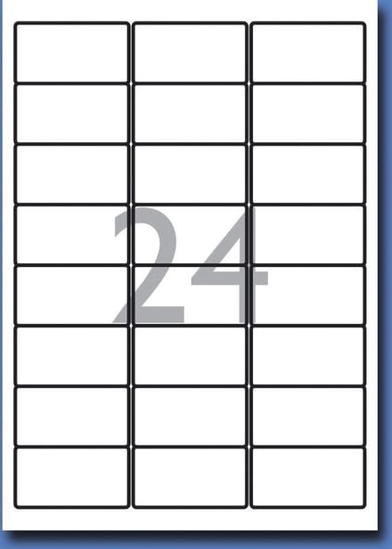 Decadry Etiketten / Labels 63.5 x 33.9 mm - 100 vel