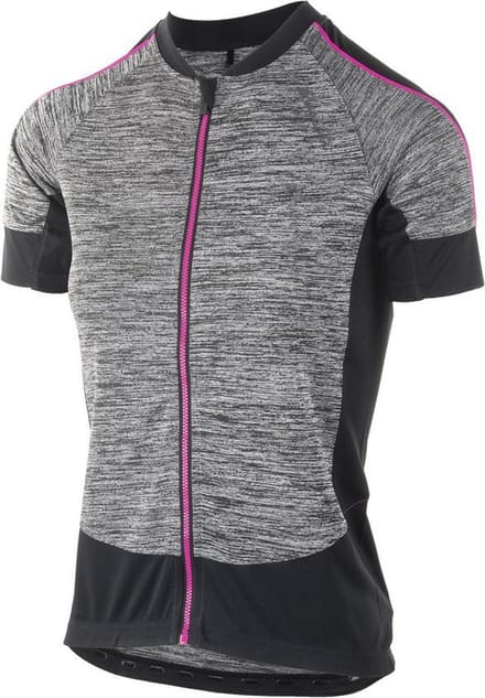 Ds Wielershirt KM Carlyn3.0 Zwart/Grijs/Roze XS