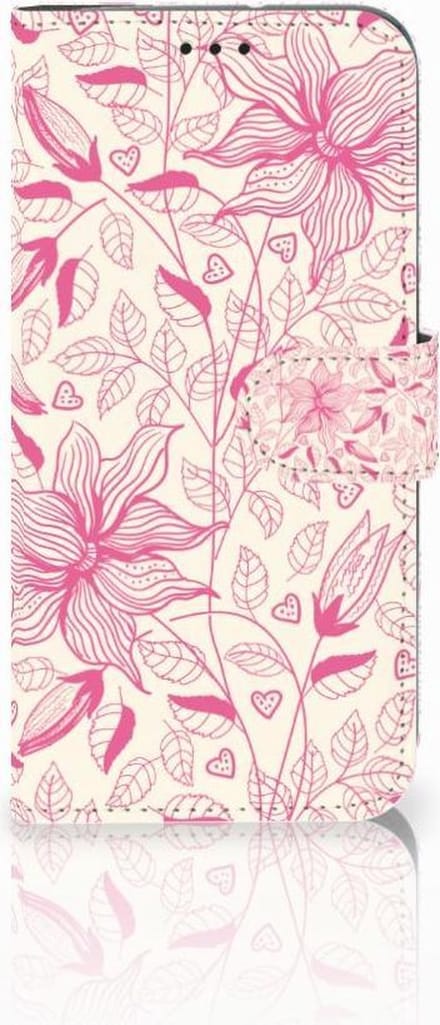Motorola Moto G7 | G7 Plus Hoesje Pink Flowers