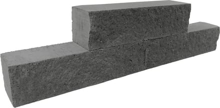 Rockstone Walling antraciet 60 x 15 x 15 cm prijs per stuk Gardenlux