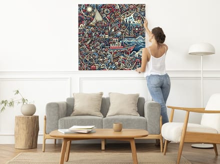 Kunstprint | Wanddecoratie | Dibond | 30 × 30 cm