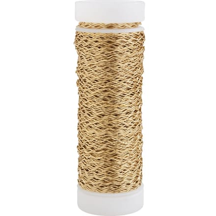 Bouilloneffectdraad, 0,33 mm - Goudkleurig