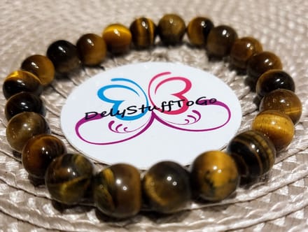 Tijgeroog armband elastisch.