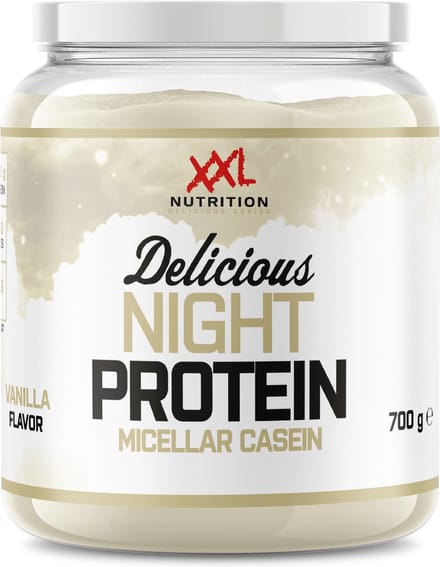 XXL Nutrition - Delicious Night Protein - Vanille - Caseïne Eiwitpoeder - 700 g