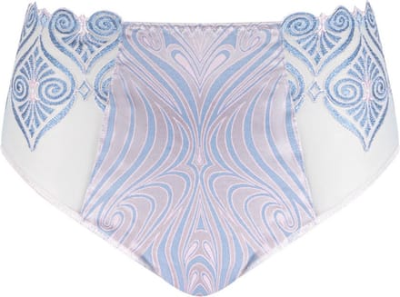Louisa Bracq - Hermione Hoge Slip - maat 50 - Blauw/Roze