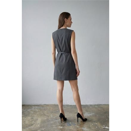 Gestrikte Midi Shift Jurk