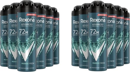 Rexona Deospray Men  Marine 150 ml - Voordeelverpakking 12 stuks