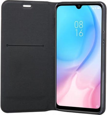 Bigben Connected, Hoesje geschikt voor Huawei Y6s - Folio, Zwart