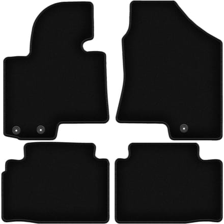 BASIC zwarte veloursmatten voor: Hyundai ix35 SUV (2009-2015)