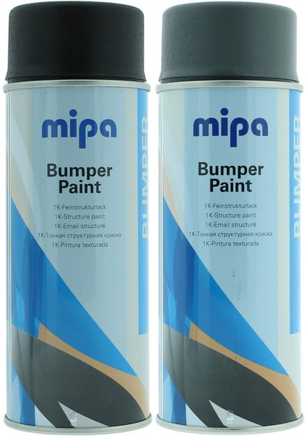 Mipa Bumper Spray 400ml - zwart - sneldrogende lak voor auto bumper