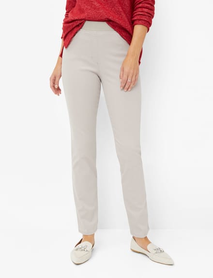 Raphaela by Brax Dames Broek  Style PAMINA FROZEN GREY, lichtgrijs, maat 48