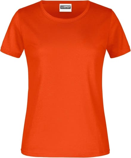James And Nicholson Dames/dames Basic T-Shirt (Oranje)