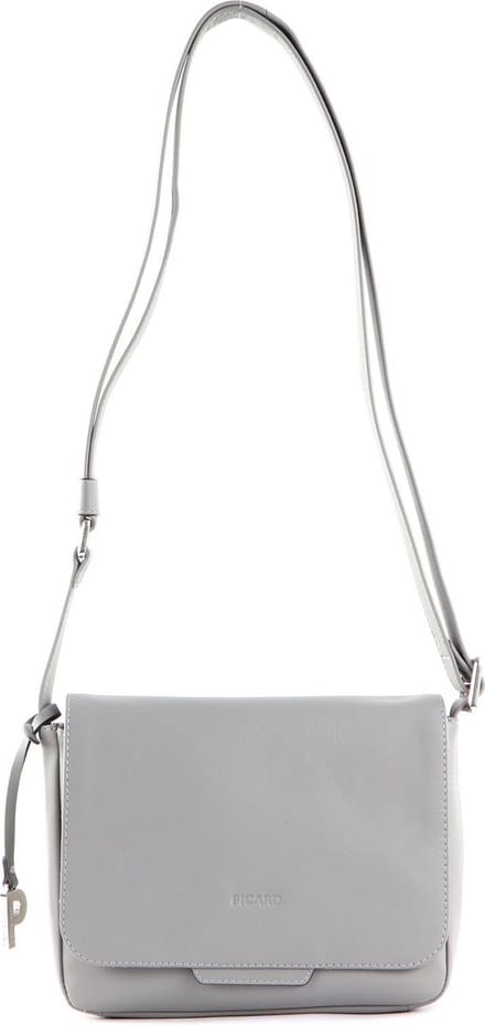 PICARD Schoudertas Timeless Crossbody Bag With Flap Kiesel Grijs