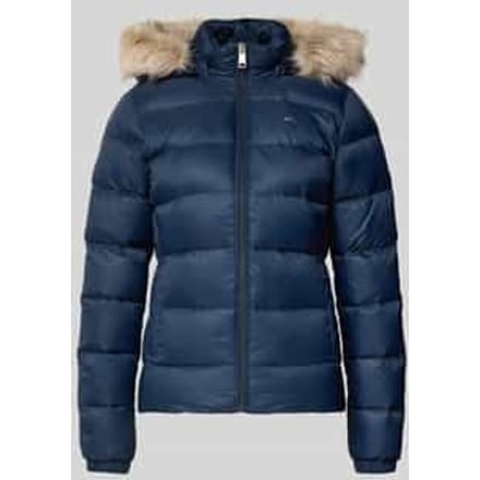 Shaped fit donsjack met logostitching