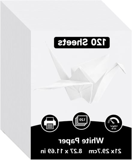 Karton Papier - Hobbykarton Knutselkarton - Creatief Knutselen - Glad Gelijkmatig Oppervlak - A4 120 g/m² - Wit