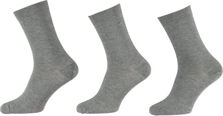 Apollo - 6-Pack - Bamboe Sokken - Platte Teennaad - Antibacterieel - Heren - grijs - 43-46 - 121471000