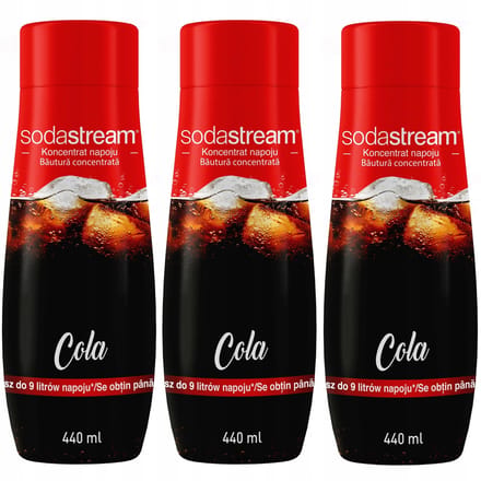 Set de concentrés 3X Cola Sodastream