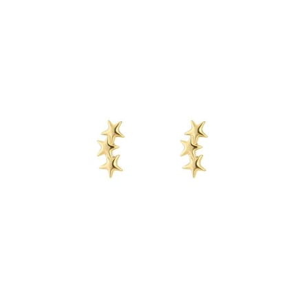 Sterren studs goud