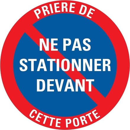 Pickup bord rond diameter 30 cm - Priere de ne pas