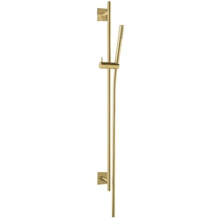 Herzbach DESIGN iX PVD shower wall bar set seven square 90 cm 21.922700.2.41