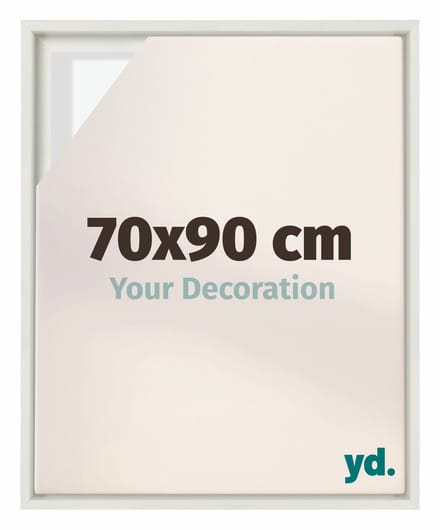 yd, Baklijst 70x90 cm Wit Mat - Lijst voor Canvasdoek - MDF Lyon