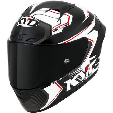 KYT NZ Race Carbon Competition Wit Integraalhelm - Helm