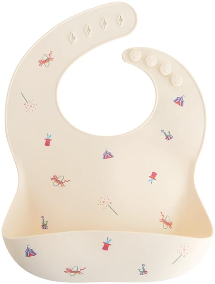 Mushie Siliconen Bib Slabbetje Circus