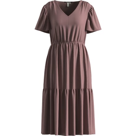 s.Oliver Qs Dresses Mauve Größe: 42 | Midikleider Outlet | Damen | Violett