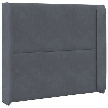 vidaXL - Hoofdbord - oor - Grijs - 80 - x - 16 - x - 4 - cm - Fluweel