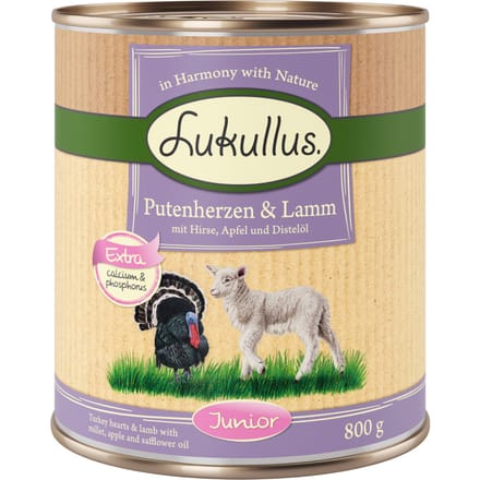 24x800g Junior Lukullus Hondenvoer